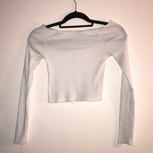 brandy melville off the shoulder long sleeve